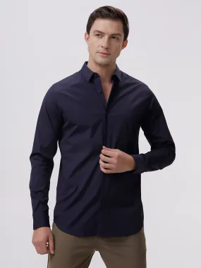 Powell Peacoat Slim Fit Cotton Shirt