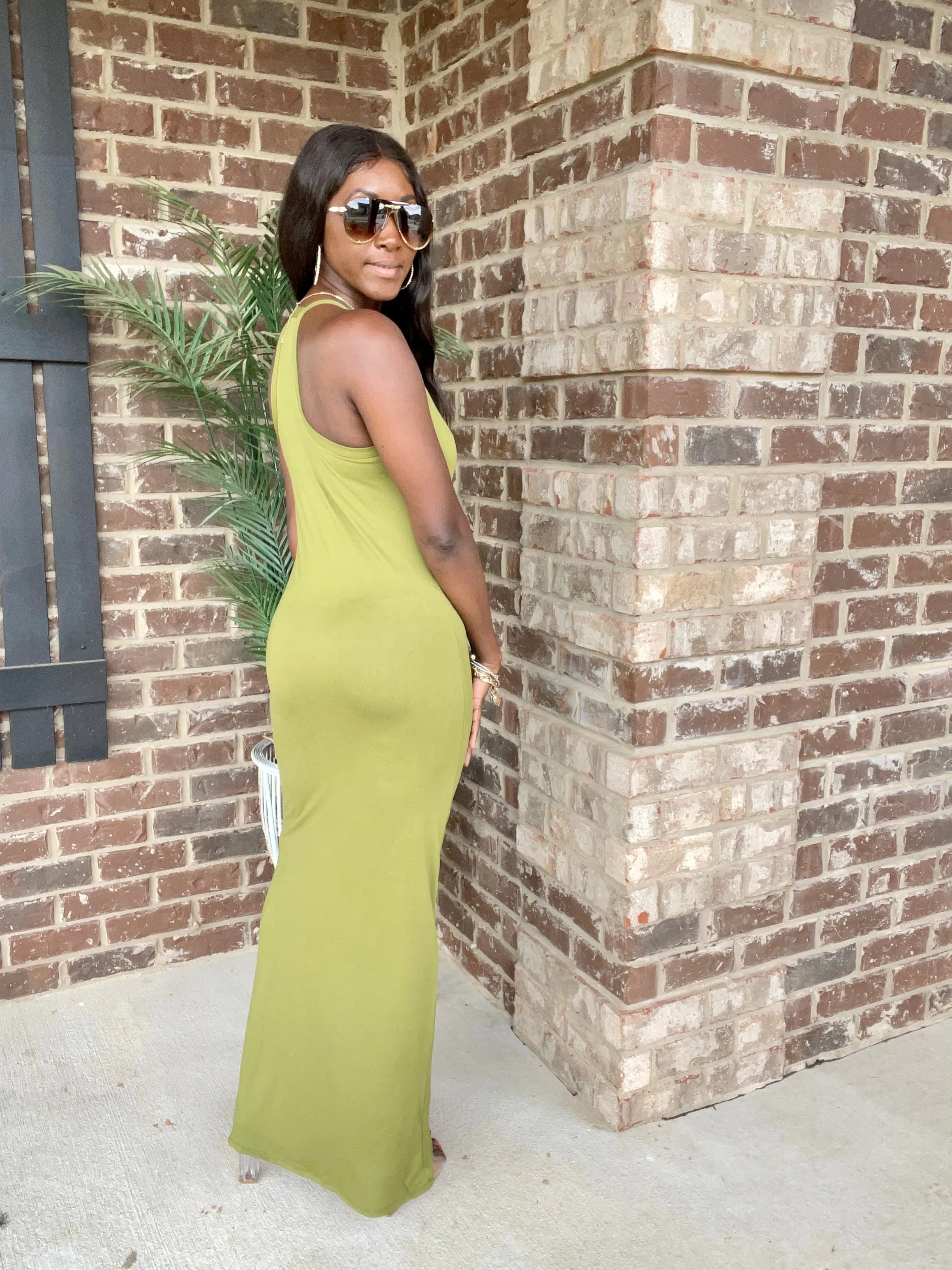 Racer Back Maxi Dress