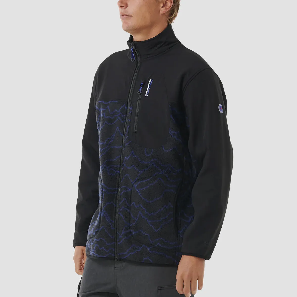 Rip Curl Anti Series Search Zip Fleece Jacket Black/Berry