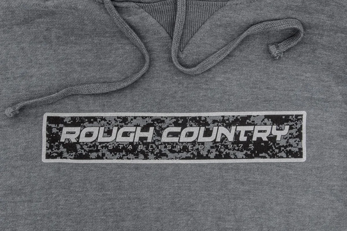 Rough Country Hoodie - Digital - Grey - 3XL