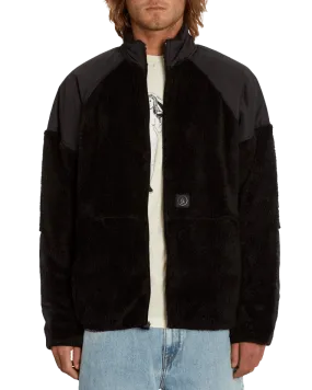 Runtime Error Zip Fleece Jacket in Black