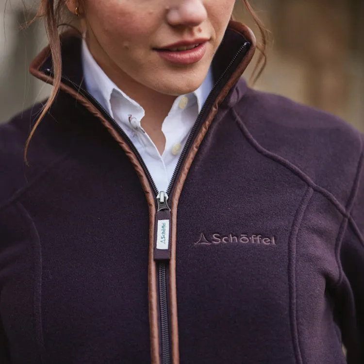 Schoffel Ladies Burley II Fleece Jacket - Port