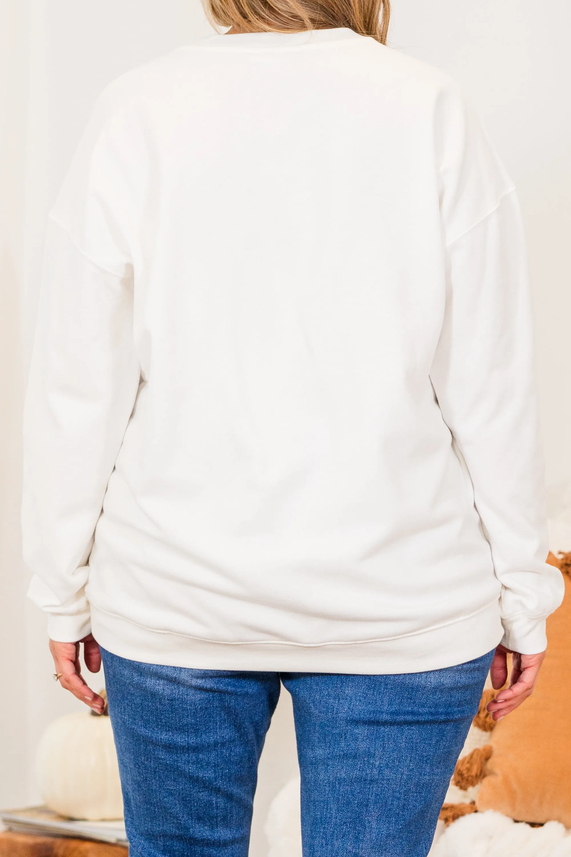 School Spirit Pullover, White