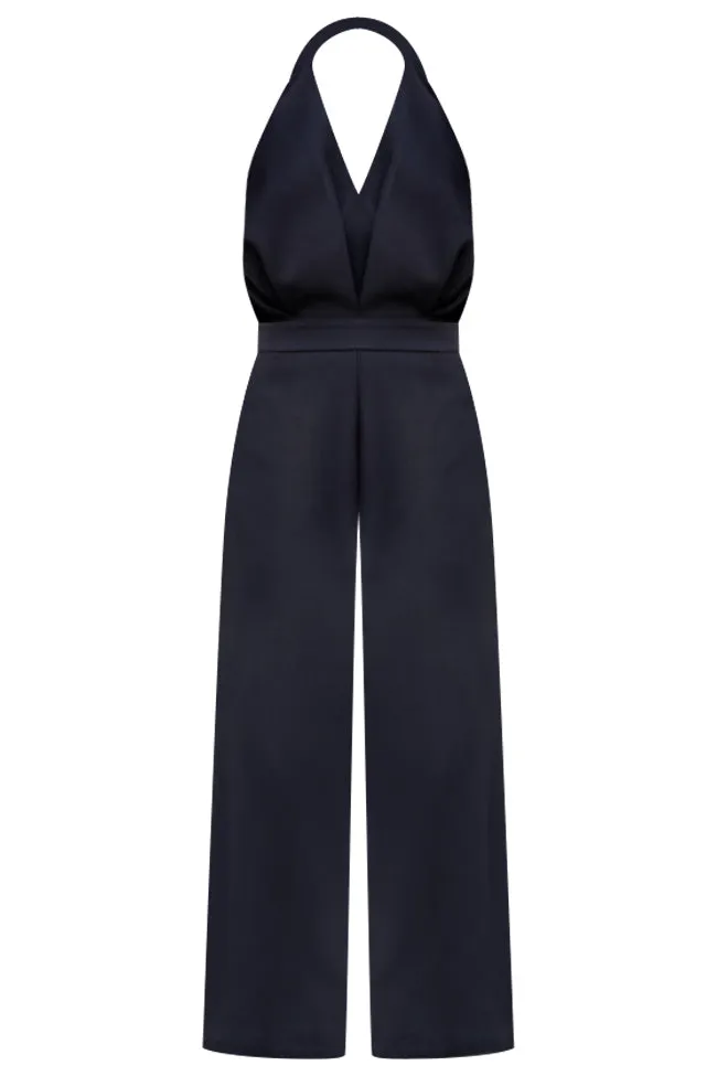 So Much To Say Black V-Neck Jumpsuit FINAL SALE