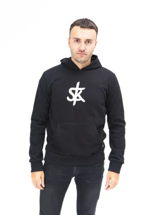 Sofa Killer warm black men hoodie with white SK logo