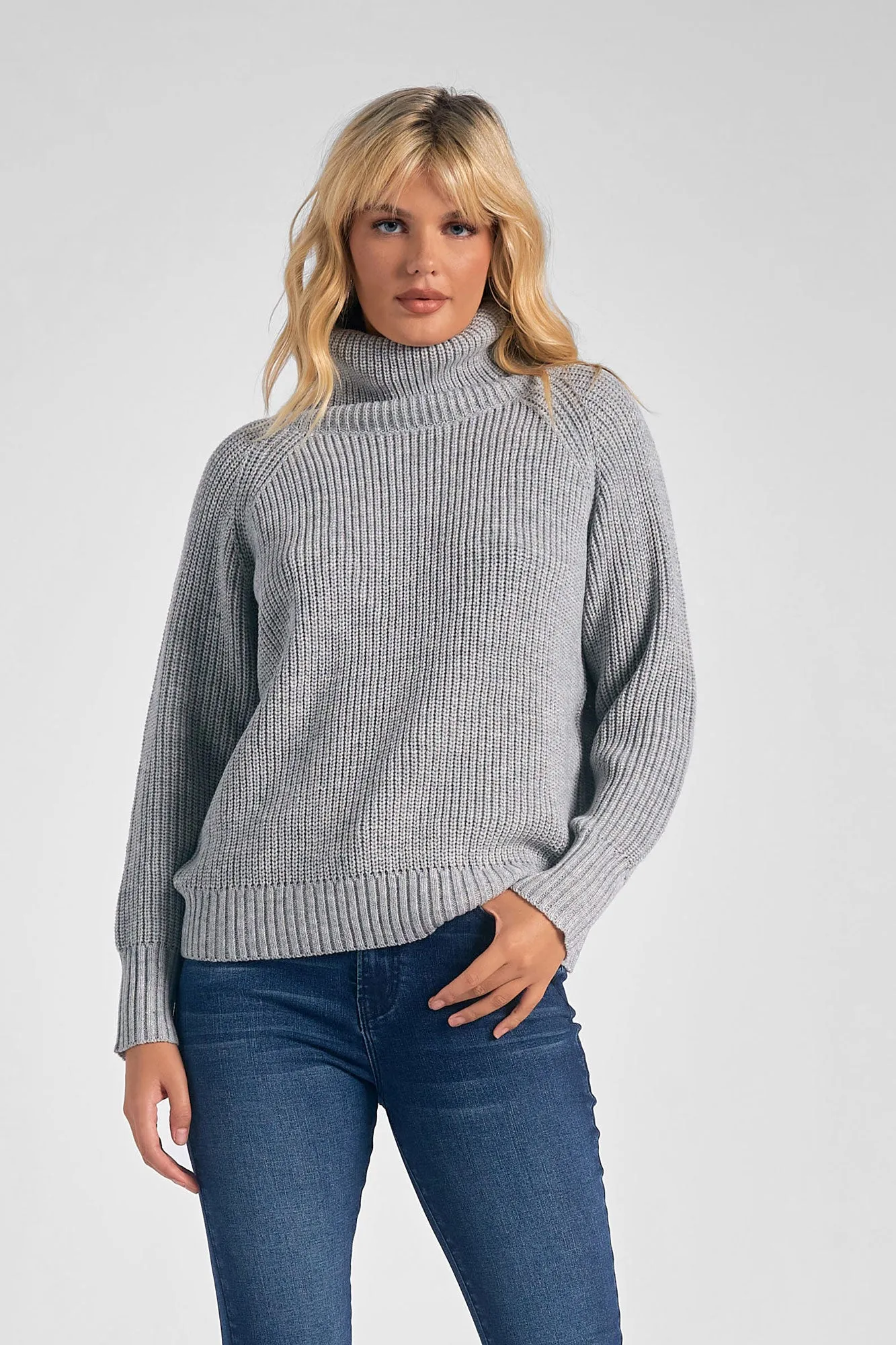 Sweater Turtleneck Cut Out Back