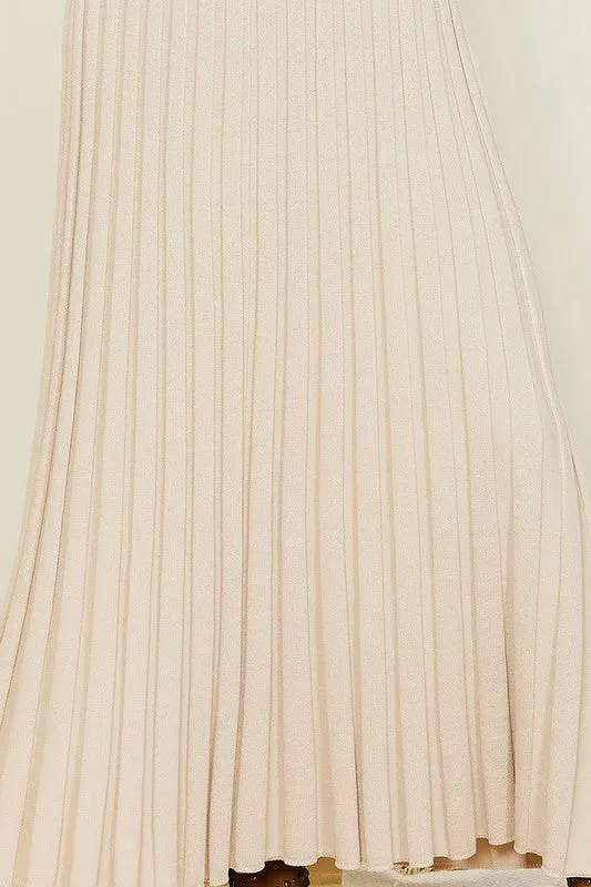 Taupe Knit Maxi Dress