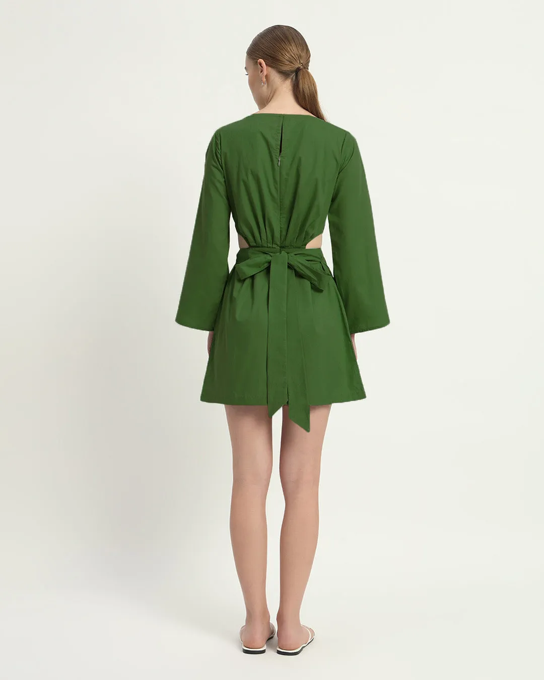 The Eloy Emerald Cotton Dress