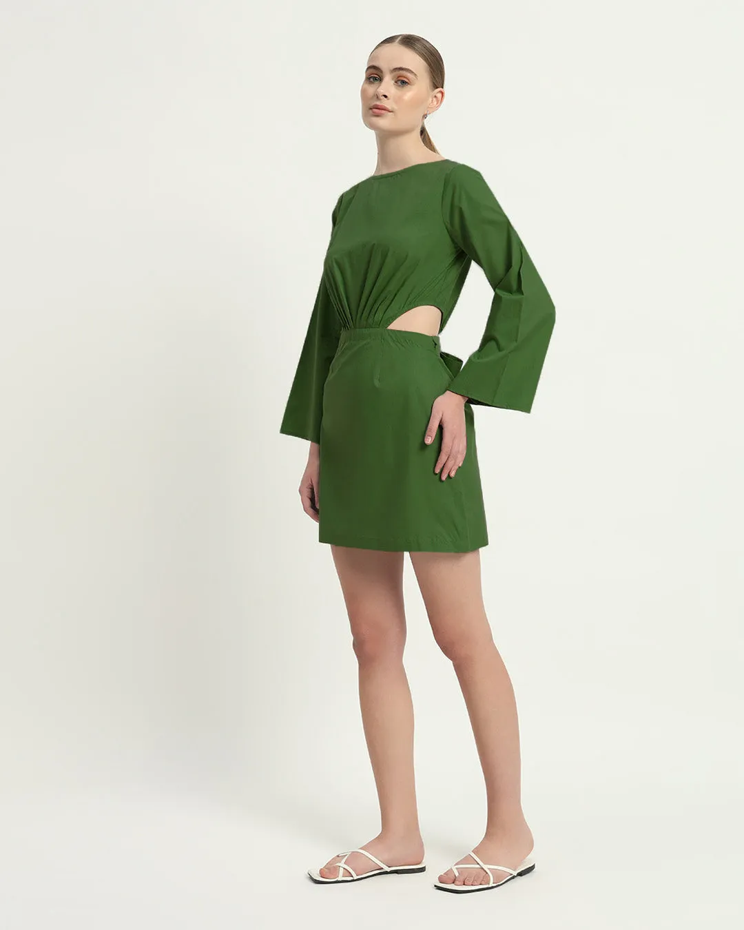 The Eloy Emerald Cotton Dress