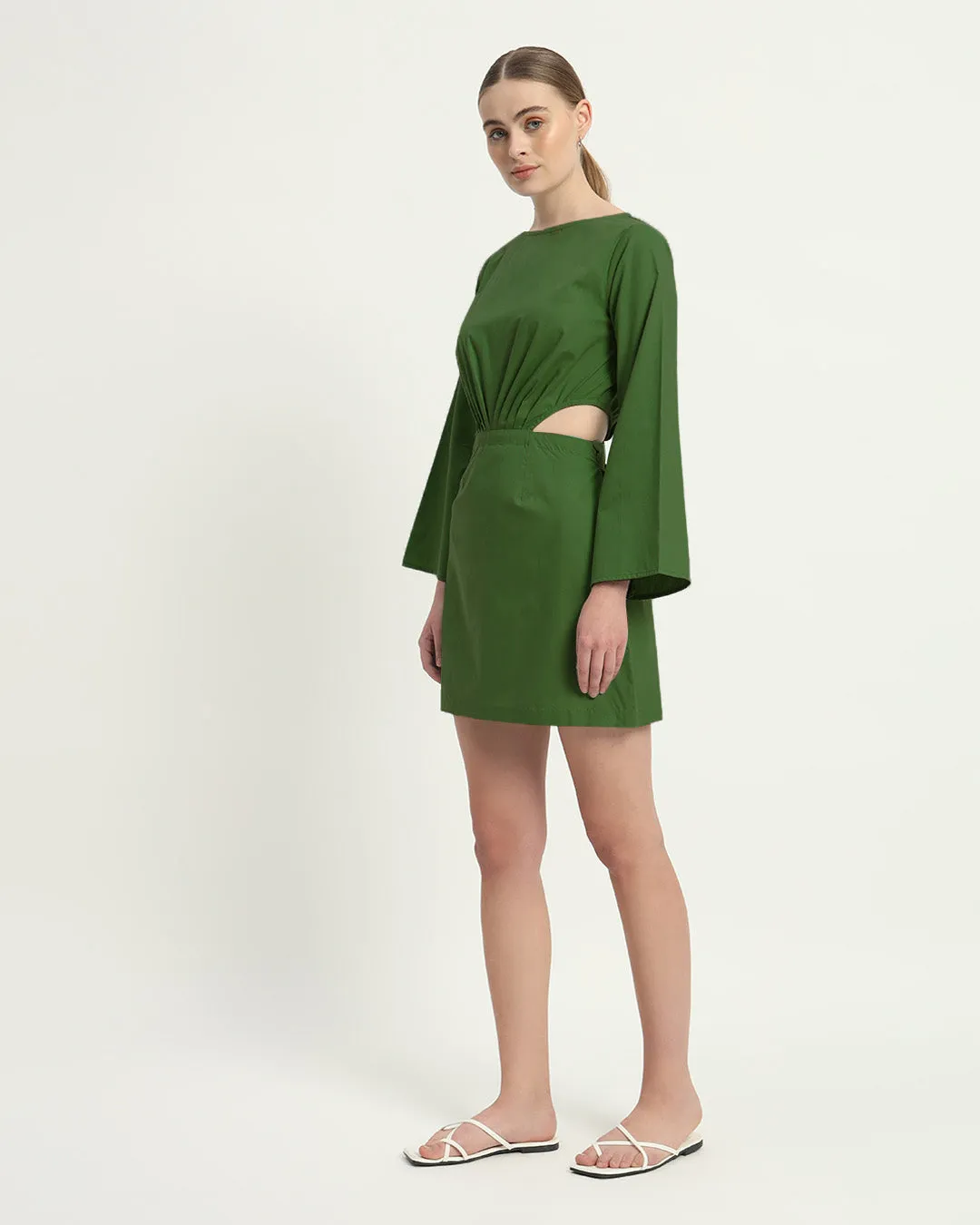 The Eloy Emerald Cotton Dress