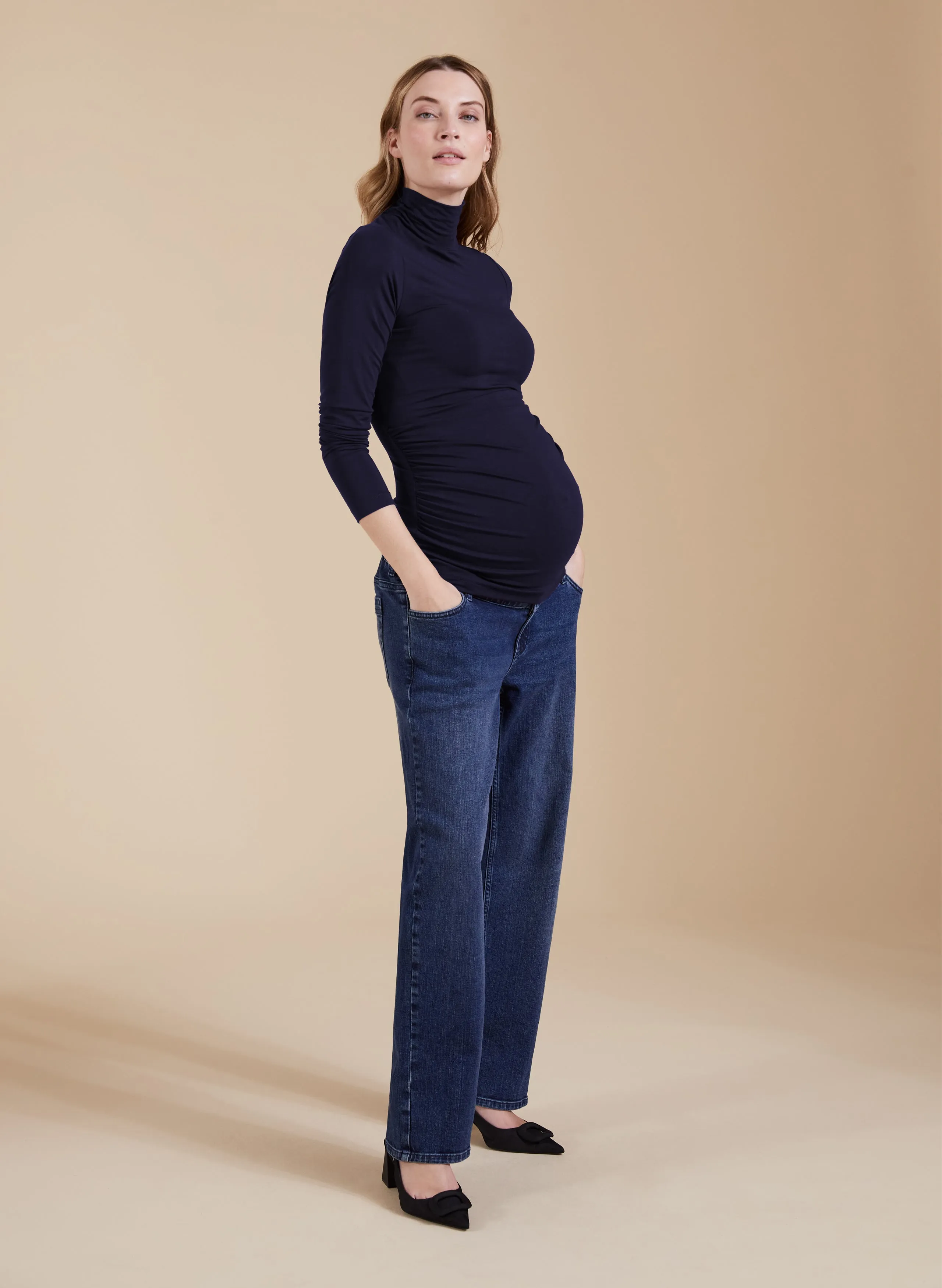 The Essentials Maternity Turtleneck Top