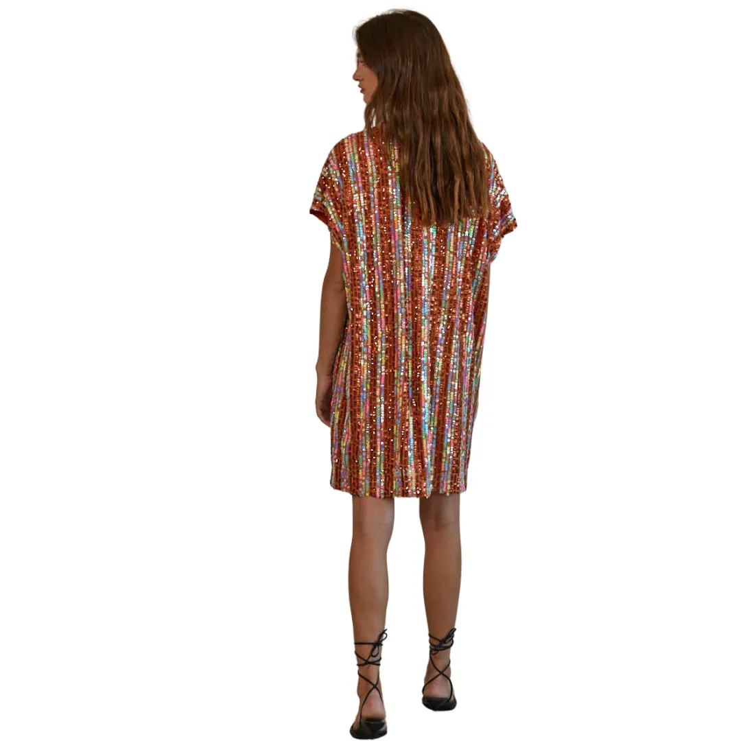 This Moment Dress - Multi Orange