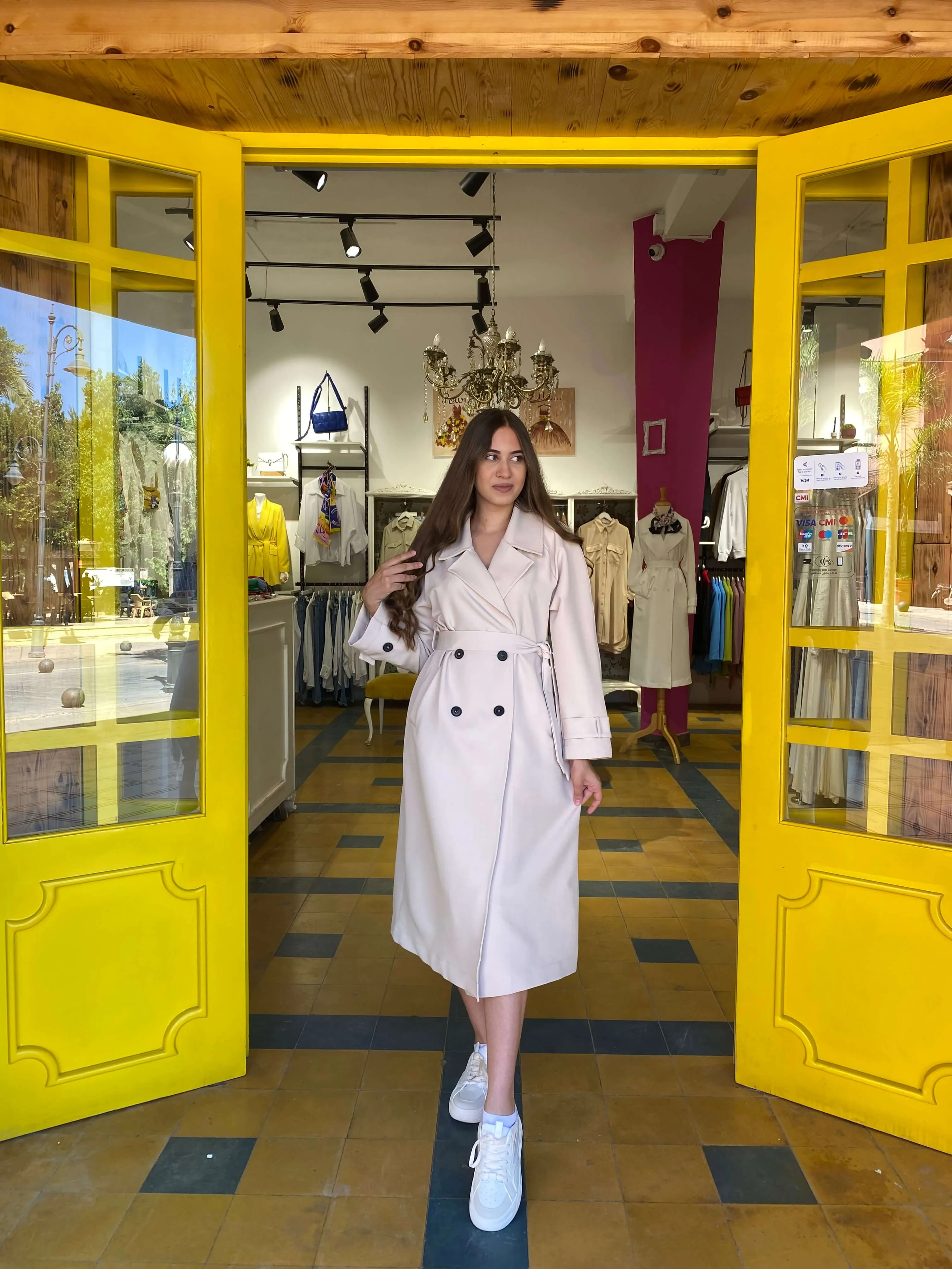 Trench coat en beige