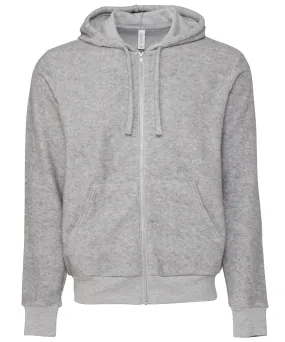 Unisex sueded fleece full-zip hoodie | Athletic Heather