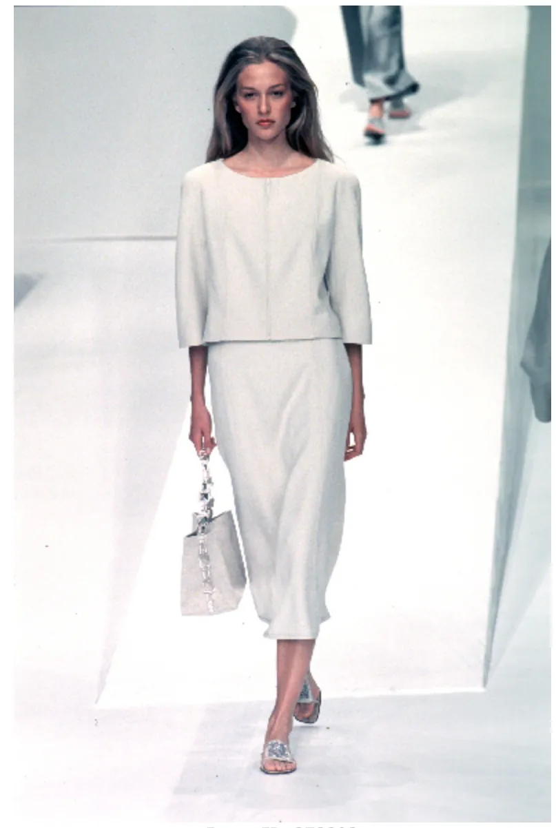 Valentino S/S 1999 Runway Skirt Suit Look 8