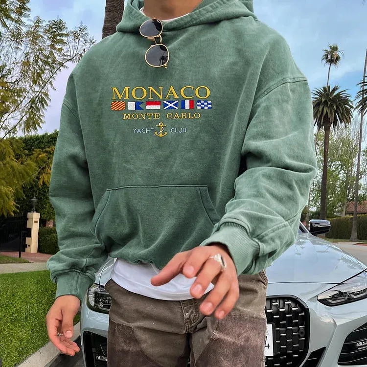 Vintage Monaco Monte Carlo Yacht Club Hoodie