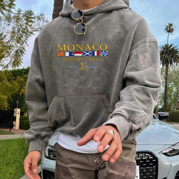 Vintage Monaco Monte Carlo Yacht Club Hoodie