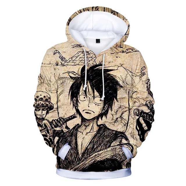 Whitebeard Pirates Hoodies- various patterns available