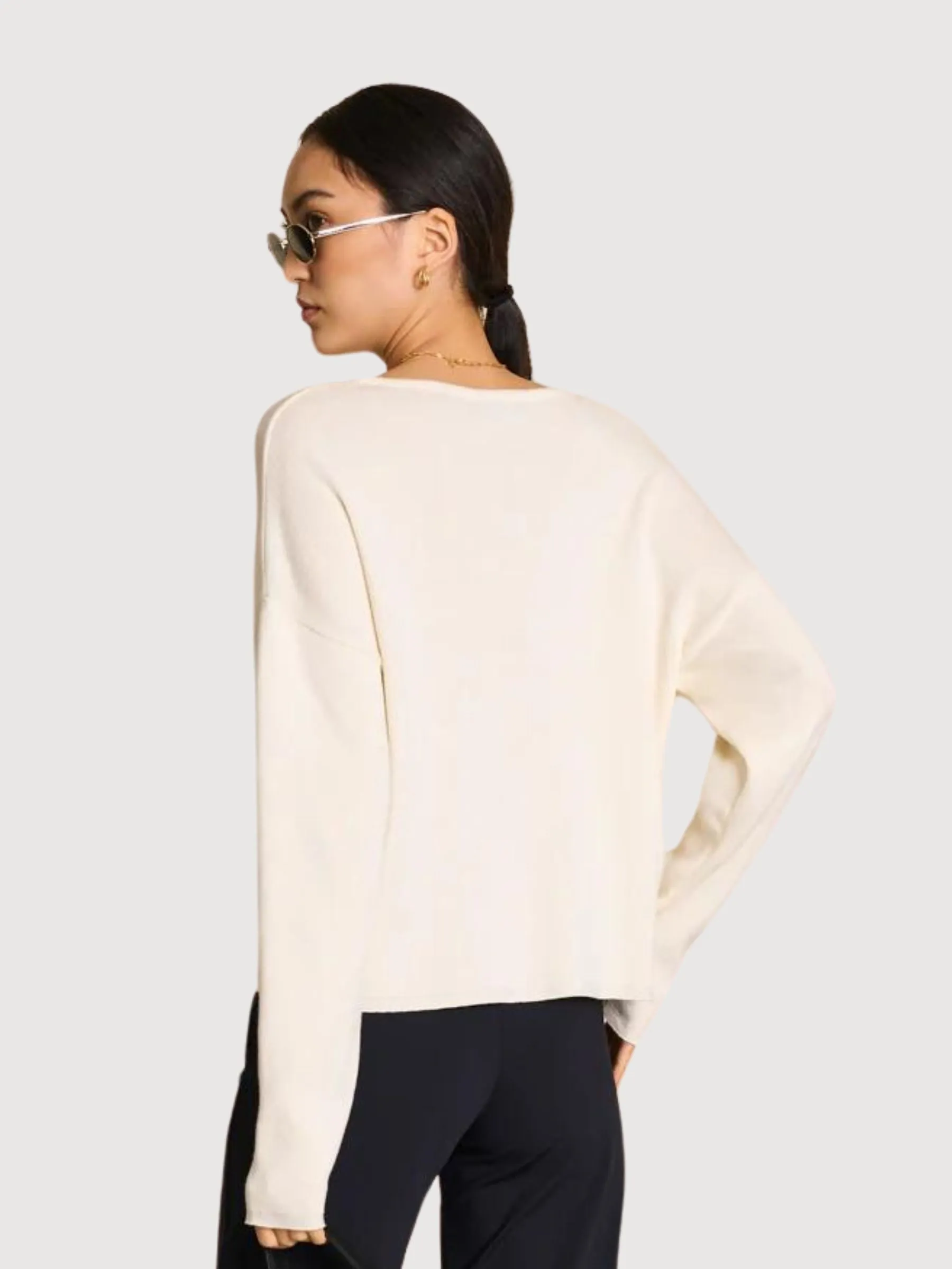 Williamsburg Pullover White Organic Cotton | Jan n June