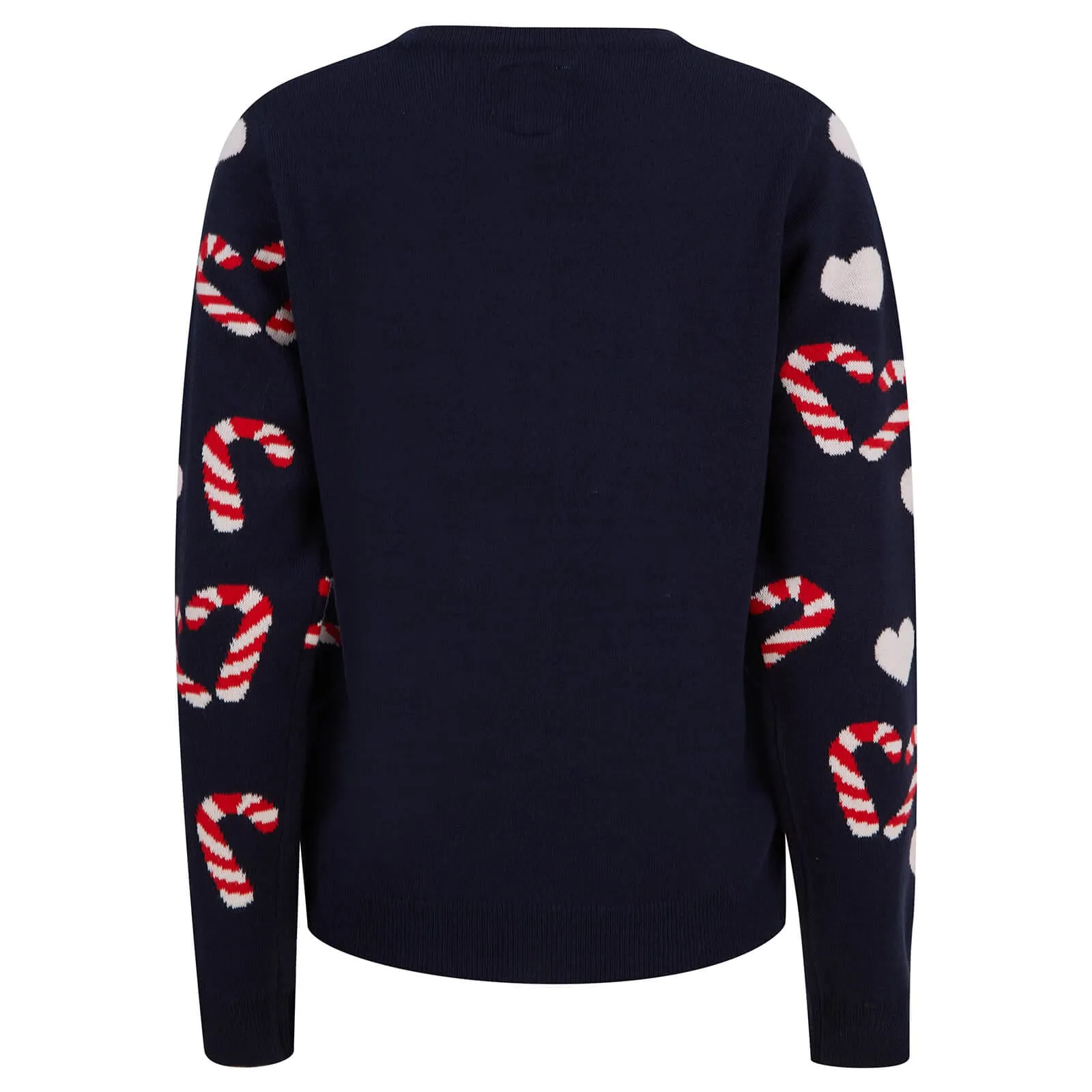 Womens Candy Cane Love Christmas Jumper