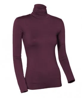 WOMENS MODAL LONG SLEEVE TURTLENECK