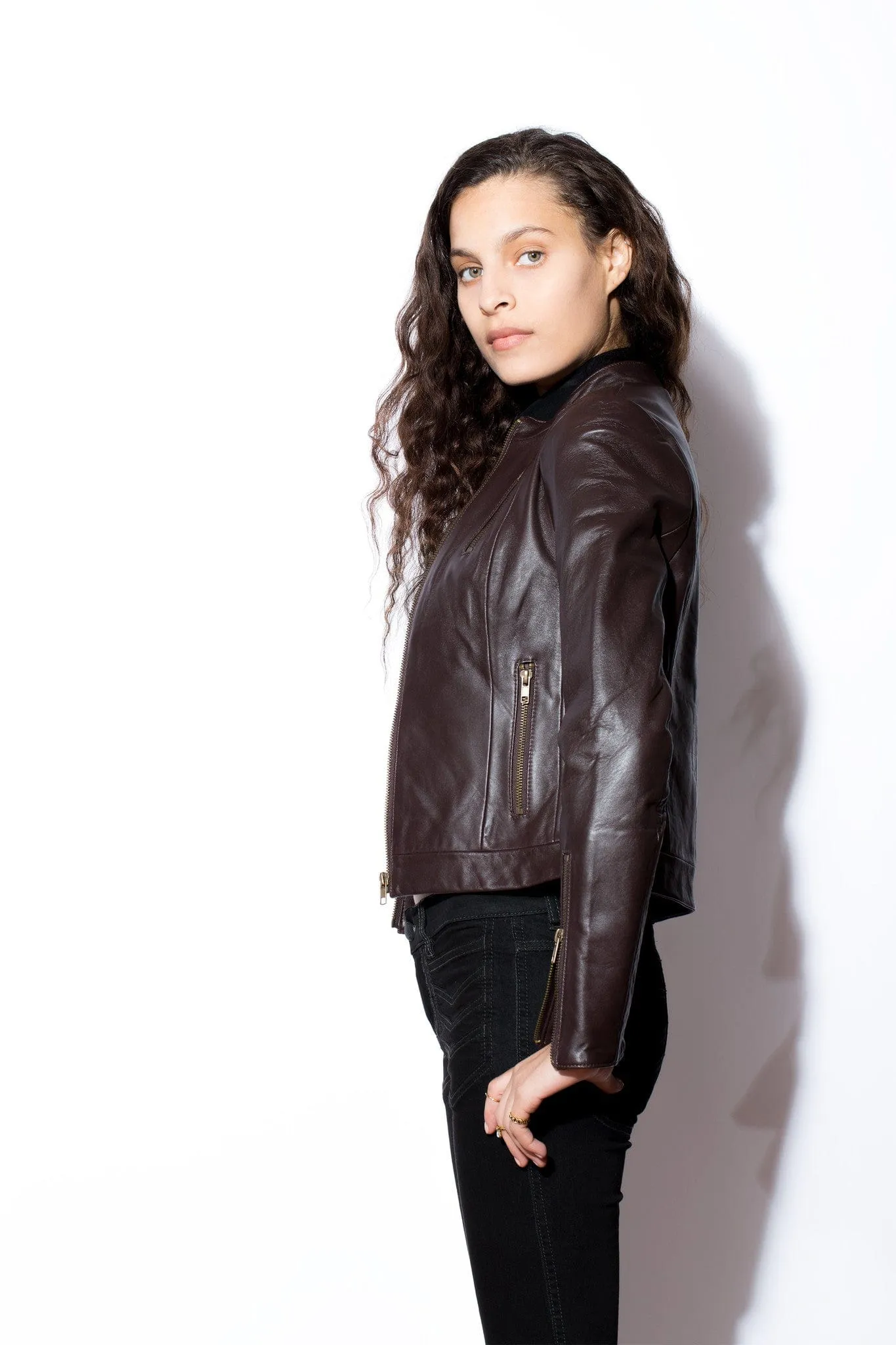 Women's West Coast  Leather Moto Jacket