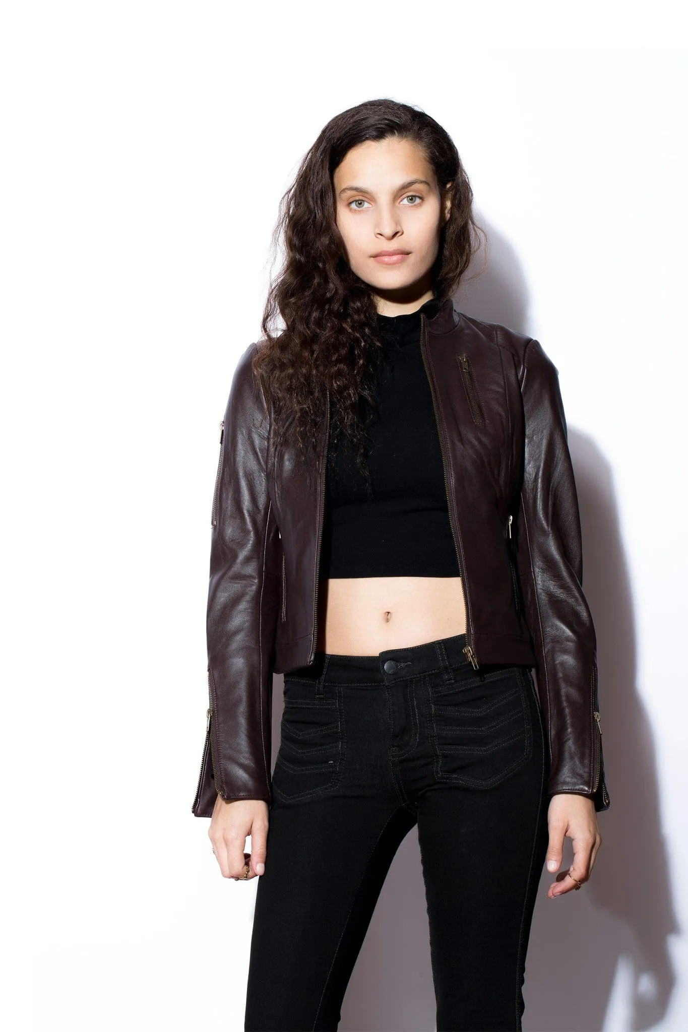 Women's West Coast  Leather Moto Jacket