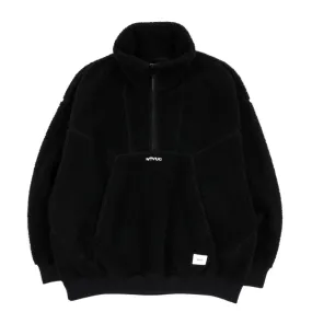 WTAPS MECH PULLOVER FLEECE JACKET BLACK